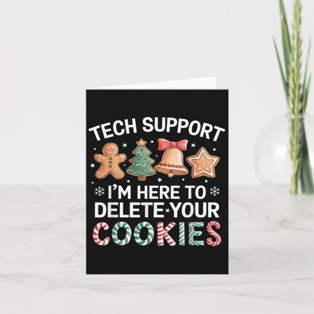 Tarjeta Navidades Ayuda Técnica Aquí Para Eliminar Cookies (Anverso)