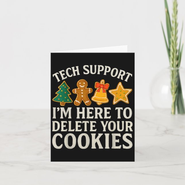Tarjeta Navidades Ayuda Técnica Aquí Para Eliminar Cookies (Anverso)