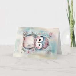 Tarjeta Navidades Baby Animals Penguin Holiday Greeting