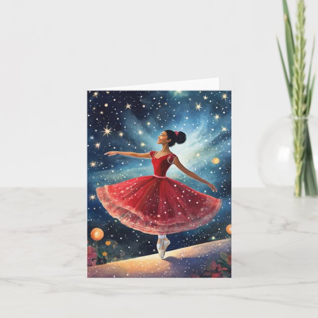Tarjeta Navidades Ballerina (Anverso)