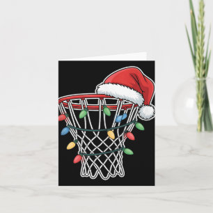 Tarjeta Navidades Baloncesto Hoop Festividades navideñas T