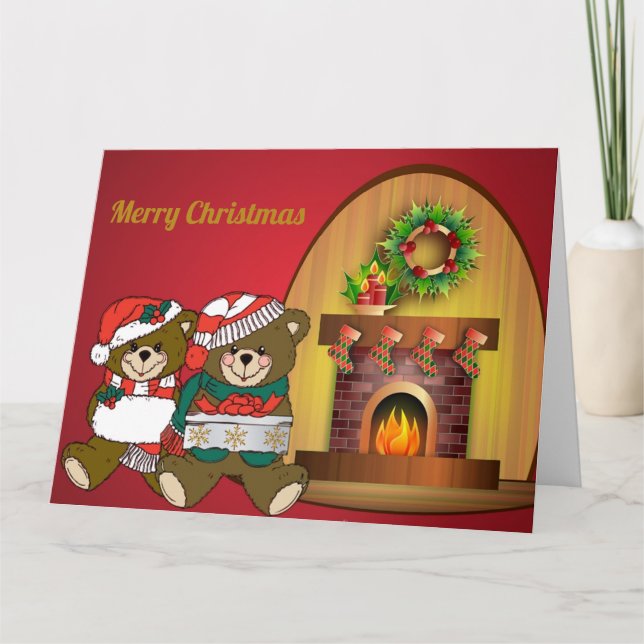 Tarjeta Navidades Bears Navidades (Anverso)