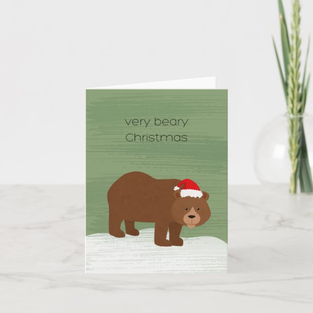 Tarjeta Navidades Beary (Anverso)