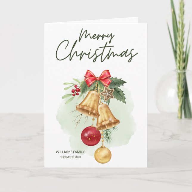 Tarjeta Navidades Bells (Anverso)