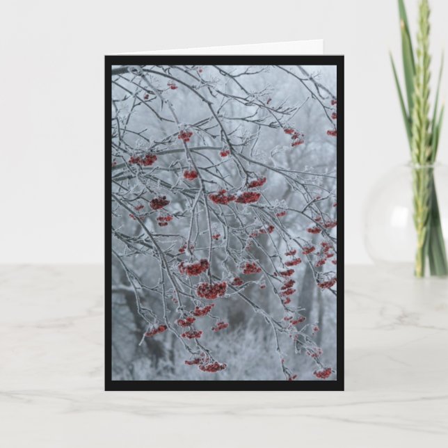 Tarjeta "Navidades Berry" (Anverso)