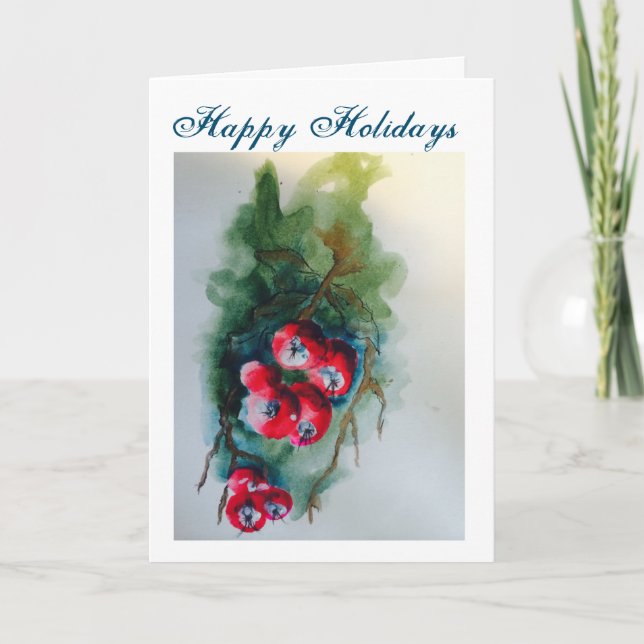 Tarjeta Navidades Berry (Anverso)