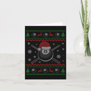 Tarjeta Navidades Billiards Pool Snooker Sport Player Funn