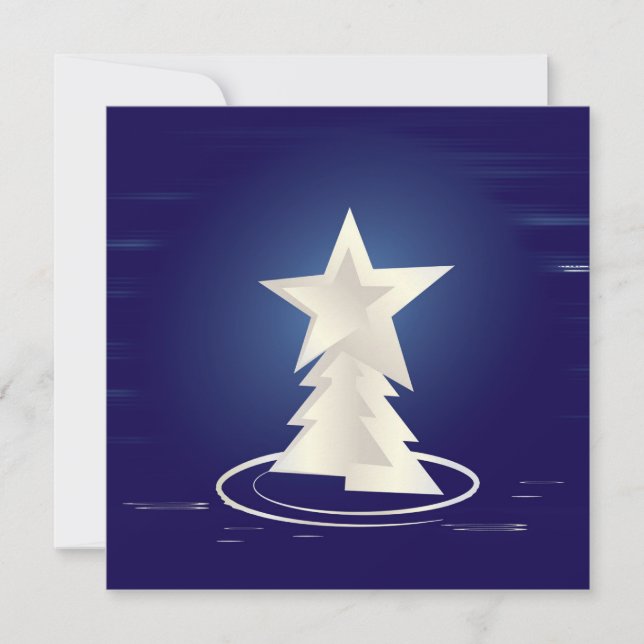 Tarjeta Navidades blancos (Anverso)