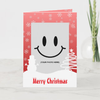 Tarjeta Navidades blancos árbol de invierno maravilla de s