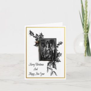 Tarjeta Navidades Blancos Y Negros