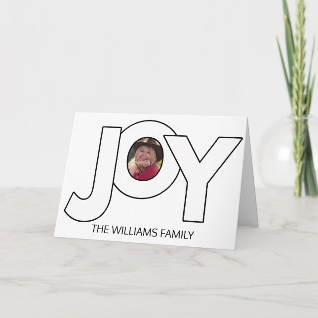 Tarjeta Navidades blancos y negros (Anverso)