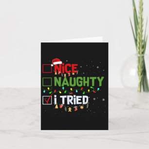 Tarjeta Navidades Bonita traviesa que probé divertidas nav