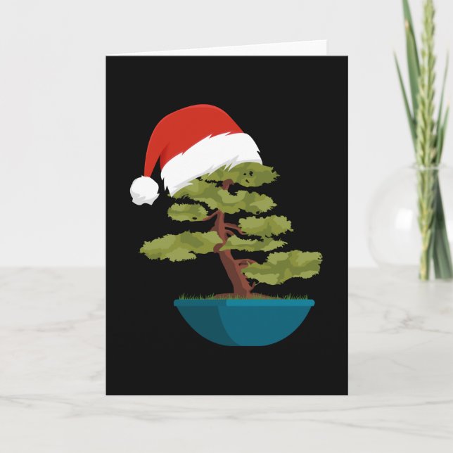 Tarjeta Navidades Bonsai Tree Gift (Anverso)