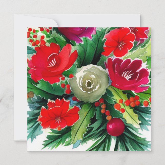 Tarjeta Navidades Bouquet (Anverso)
