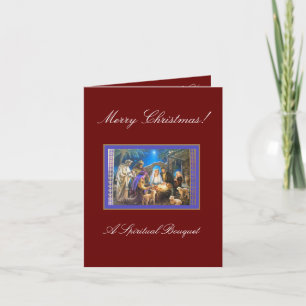 Tarjeta Navidades Bouquet espiritual