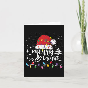 Tarjeta Navidades Brillantes Y Cerebros Encenden Navidad P
