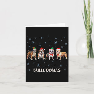 Tarjeta Navidades bulldoges