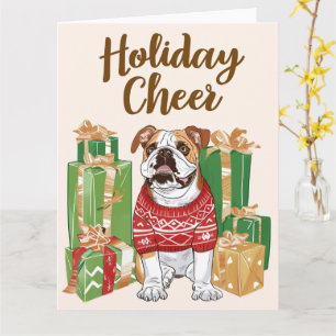 Tarjeta Navidades bulldoges