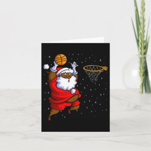 Tarjeta Navidades Bysketbyll Black African American Santa