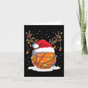 Tarjeta Navidades Bysketbyll Reindeer Fun Santa Hat Xmas K