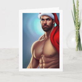 Tarjeta Navidades calientes Santa Claus