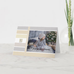 Tarjeta Navidades Caligrafía Paleta de colores de invierno