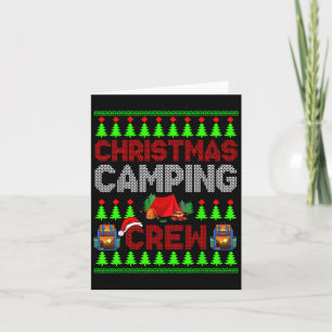 Tarjeta Navidades Camng Crew Xmas Sweater Santa Camper Cam
