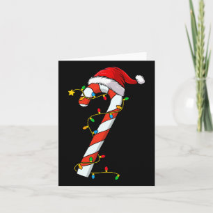 Tarjeta Navidades Candy Cane Santa Xmas Niños Pequeños Jóv
