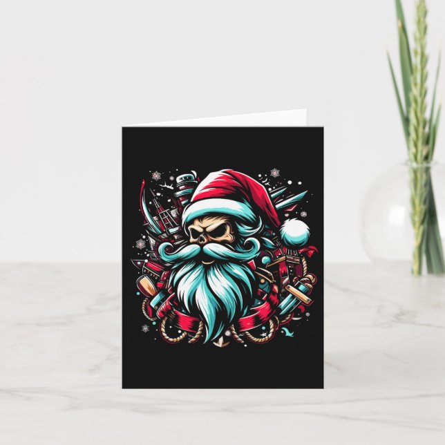 Tarjeta Navidades Capitán Pirata Boating Capitán Sa (Anverso)