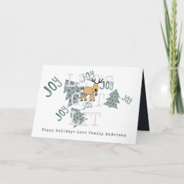 Tarjeta Navidades caprichosos y personalizados reno ruso