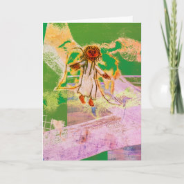 Tarjeta Navidades celebran feriado de angel