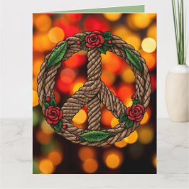 Tarjeta Navidades celtas florales personalizados desconoce