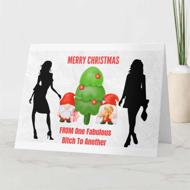 TARJETA NAVIDADES CHEEKY GNOMES MEJOR AMIGOS (Anverso)