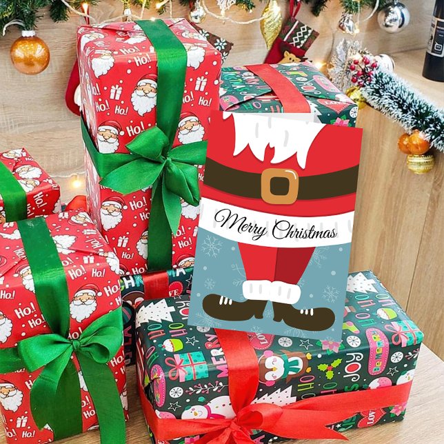 Tarjeta Navidades Cheer Cute Santa Suit (Subido por el creador)