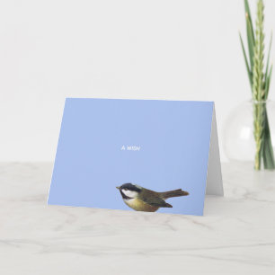 Tarjeta Navidades Chickadee Wish