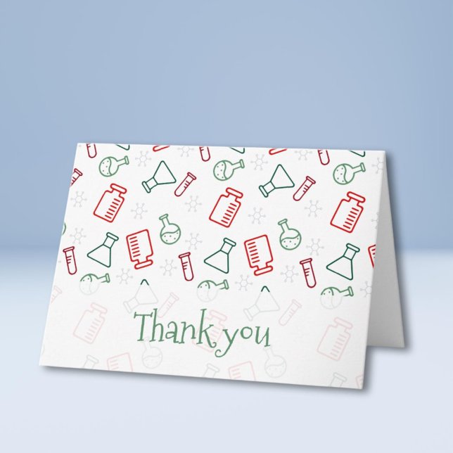 Tarjeta Navidades científicos del Laboratorio Verde Rojo G (Subido por el creador)