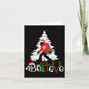 Tarjeta Navidades coincidentes Pajamas Familia Bigfoot Cre