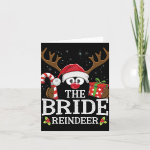 Tarjeta Navidades Coincidiendo Con La Familia Bride Reinde