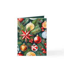 Navidades coloridos con ornamentos de época y foto