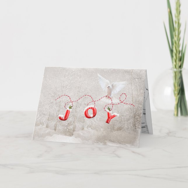 Tarjeta Navidades Con Alegría (Anverso)