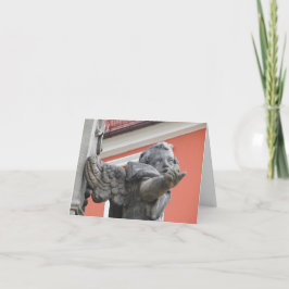 Tarjeta Navidades con ángeles góticos religiosos