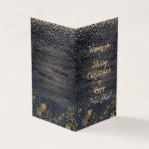 Navidades confeti lindo y diseño floral dorado