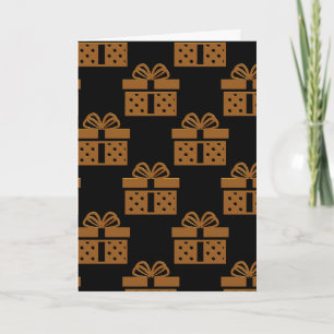 Tarjeta Navidades contemporáneos del negro y el oro