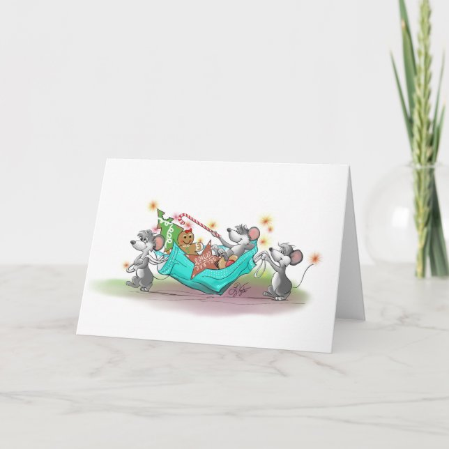 Tarjeta Navidades Cookie Heist (Anverso)