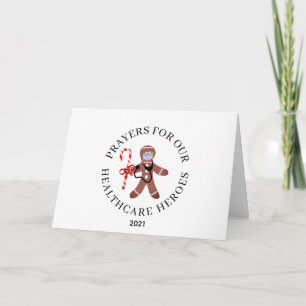 Tarjeta Navidades corporativos trabajadores sanitarios nom