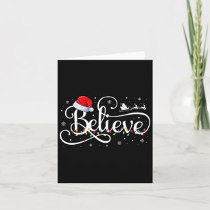Tarjeta Navidades creen que Santa Claus es un divertido ma