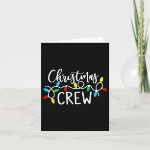 Tarjeta Navidades Crew Xmas Iluminan Pajamas Familiares