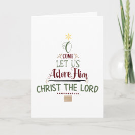 Tarjeta Navidades cristianos Carol Typography, foto de fer