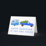 Tarjeta Navidades Cuadros Camión Trailer Vintage RV<br><div class="desc">Tarjeta de personalizable,  agregue su propio texto al interior o al frente de la tarjeta. Cambie también los colores de fondo. Revisa mi tienda por más diseños o hazme saber si quieres algo personalizado.</div>