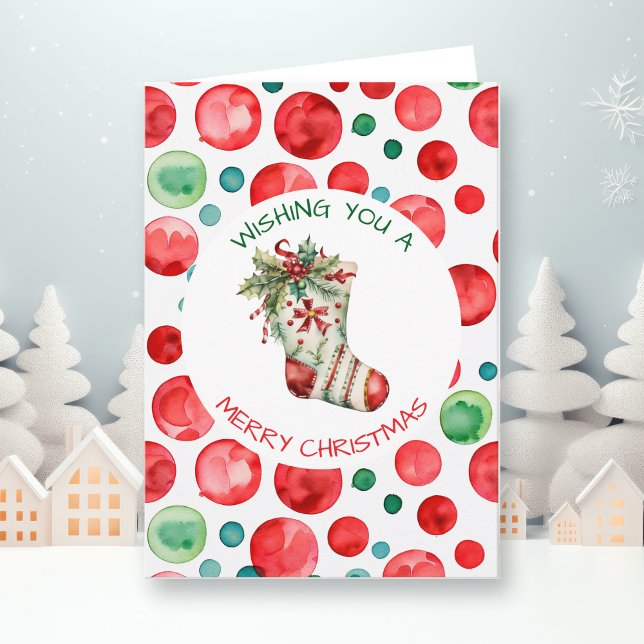 Tarjeta Navidades de acuarela con personalización (Subido por el creador)
